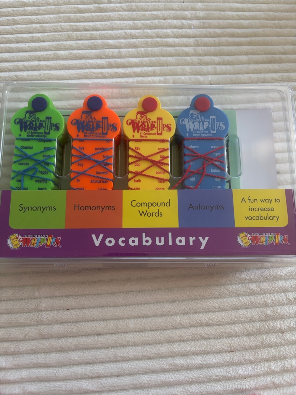 Vocabulary Kids Learning Set - Green, Orange, Yellow, Blue